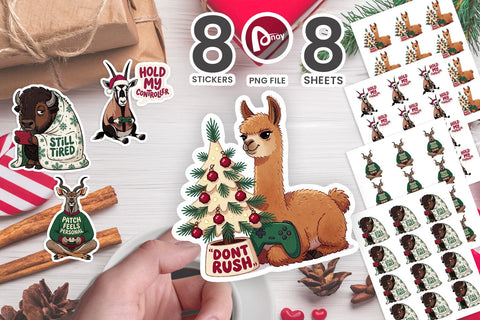 Sticker North Pole Patch Notes Holiday Squad SVG artnoy 