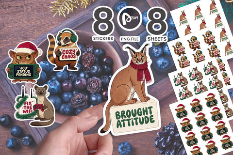 Sticker North Pole Patch Notes Holiday Squad SVG artnoy 