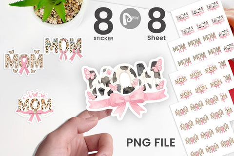 Sticker Ornate Garden MOM Watercolor Sublimation artnoy 