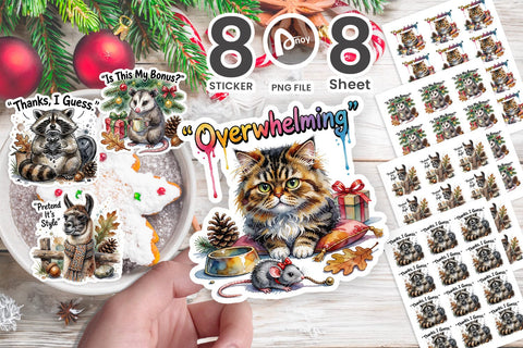 Sticker Passive-Aggressive Holiday Quotes Sublimation artnoy 