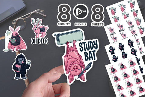 Sticker Pastel Cryptid Academy SVG artnoy 