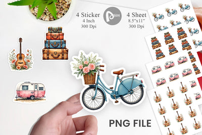 Sticker Peace Love Vanlife Sublimation artnoy 