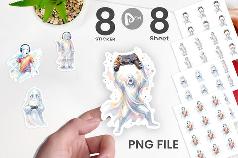 Sticker Pro Esports Gamer Ghost Sublimation artnoy 