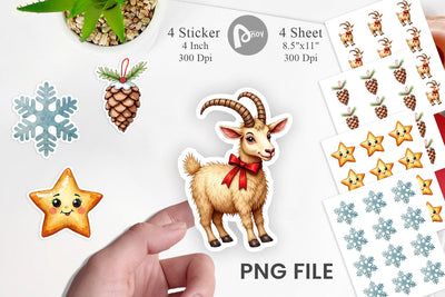 Sticker Quirky Nordic Crafts Sublimation artnoy 