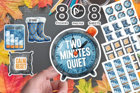 Sticker Rainy Day Recess Energy Management SVG artnoy 