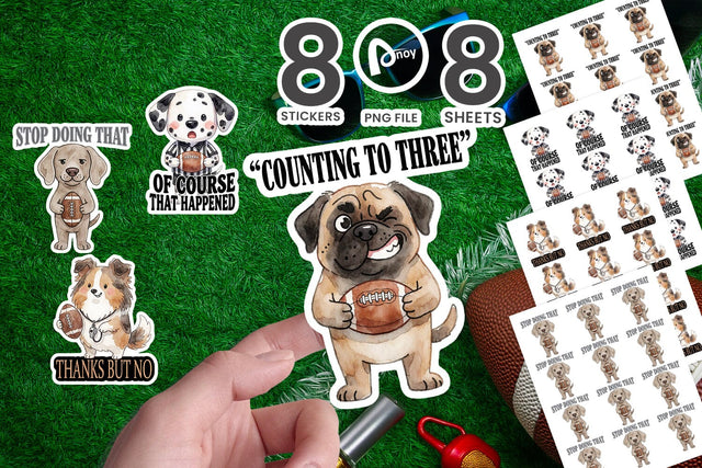 Sticker Ref Flags and Penalty Shade Dog Squad SVG artnoy 