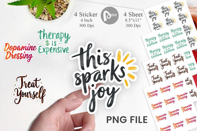 Sticker Retail Therapy Sarcasm Sublimation artnoy 