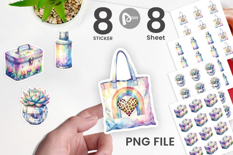 Sticker Retro Teacher Design Sublimation artnoy 