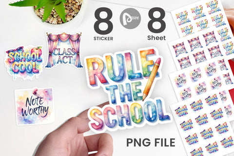 Sticker Retro Teacher Quotes Sublimation artnoy 