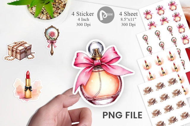 Sticker Retro Vanity Coquette Sublimation artnoy 