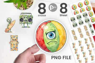 Sticker Sarcastic Beach Gear Sublimation artnoy 