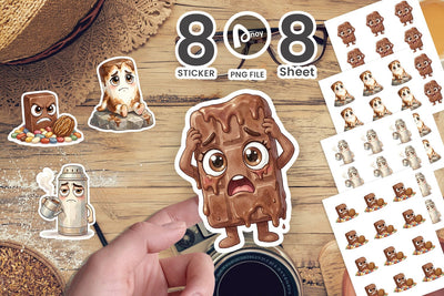 Sticker Sarcastic Camp Food Watercolor SVG artnoy 