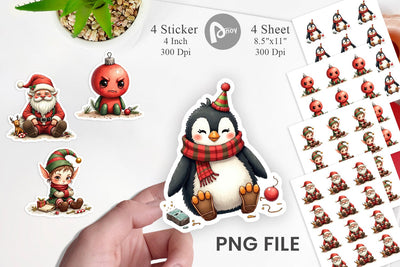 Sticker Sarcastic Chrisrtmas Sublimation artnoy 