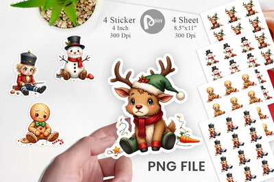 Sticker Sarcastic Chrisrtmas Sublimation artnoy 