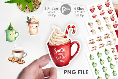 Sticker Sarcastic Coffee Sublimation artnoy 