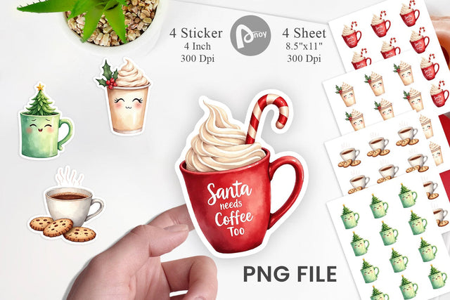 Sticker Sarcastic Coffee Sublimation artnoy 