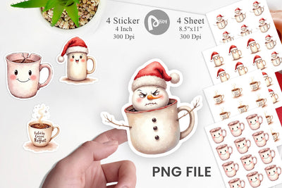 Sticker Sarcastic Coffee Sublimation artnoy 