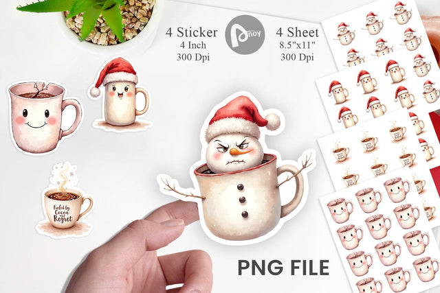 Sticker Sarcastic Coffee Sublimation artnoy 