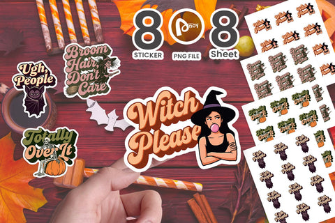 Sticker Sarcastic Sassy Halloween SVG artnoy 