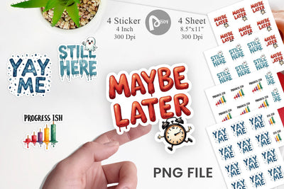 Sticker Sarcastic Sunshine Cynical Hope Watercolor Sublimation artnoy 