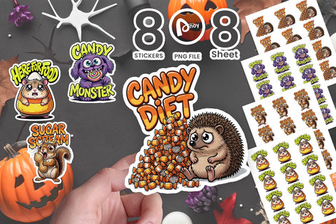 Sticker Sarcastic Sweet Tooth Sugar Panic Sublimation artnoy 