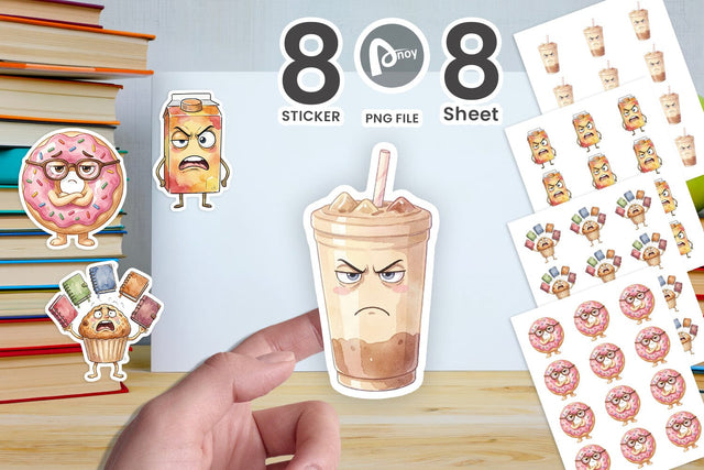 Sticker Sarcastic Teacher Snack Watercolor Sublimation artnoy 