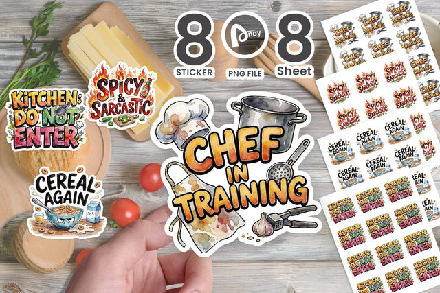 Sticker Sassy Kitchen Cooking Meltdowns Quote Sublimation artnoy 