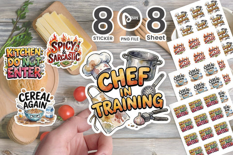 Sticker Sassy Kitchen Cooking Meltdowns Quote Sublimation artnoy 