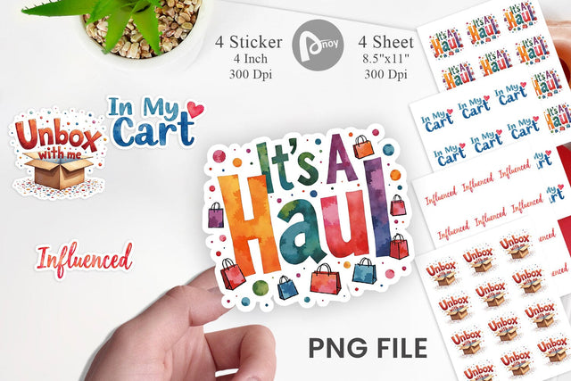 Sticker Sassy Online Shopper Sublimation artnoy 