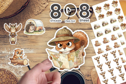 Sticker Serious Survivalist Animal SVG artnoy 