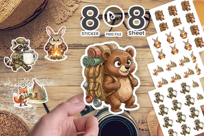 Sticker Serious Survivalist Animal SVG artnoy 