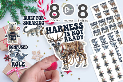 Sticker Snow Day Disasters & North Pole SVG artnoy 