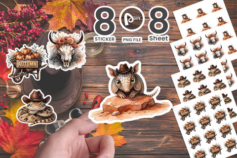 Sticker Spooky Terracotta Desert Animals SVG artnoy 