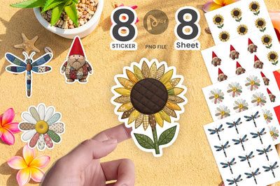 Sticker Sunny Meadow Fabric Sublimation artnoy 