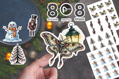 Sticker Surreal Psychedelic Melting Winter Sublimation artnoy 