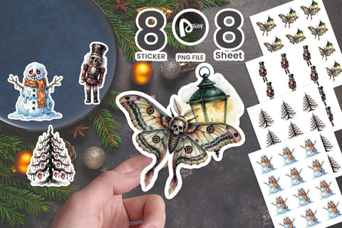 Sticker Surreal Psychedelic Melting Winter Sublimation artnoy 