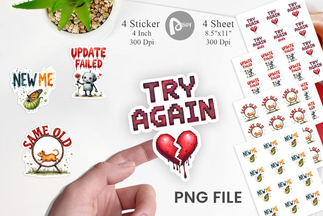 Sticker The Glitchy Resurrection Sublimation artnoy 