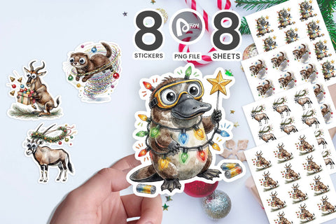 Sticker Tree Disaster Zone & Tinsel Chaos SVG artnoy 