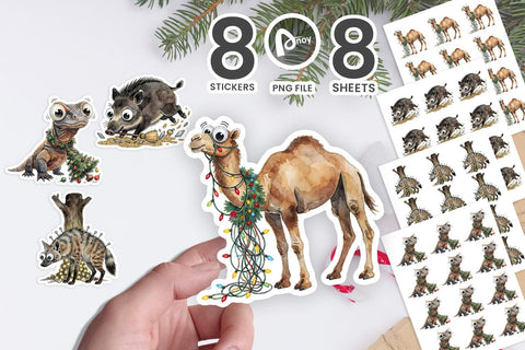 Sticker Tree Disaster Zone & Tinsel Chaos SVG artnoy 