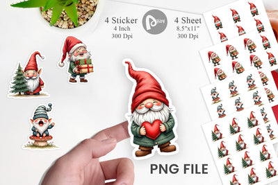 Sticker UglyCute Nordic Gnomes Sublimation artnoy 