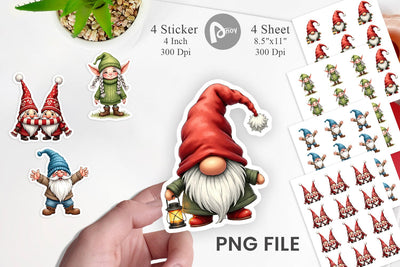 Sticker UglyCute Nordic Gnomes Sublimation artnoy 
