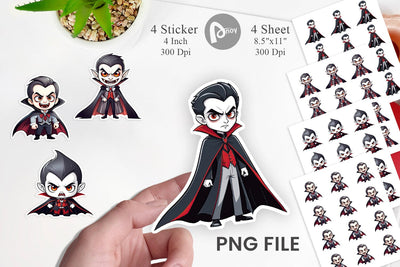 Sticker Vampires Sublimation artnoy 