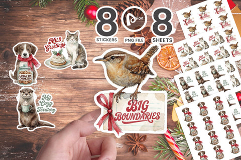 Sticker Vintage Bakery Counter Critters SVG artnoy 