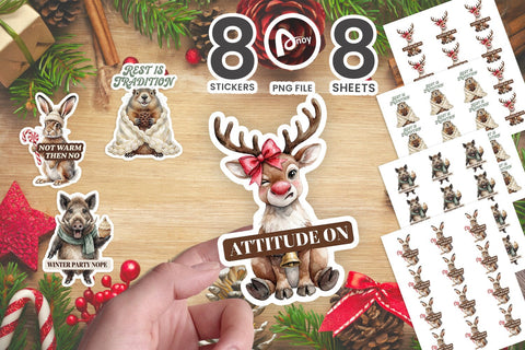 Sticker Vintage Bakery Counter Critters SVG artnoy 