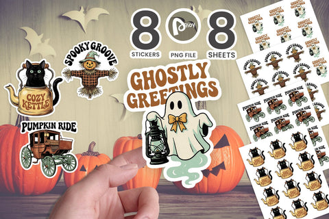 Sticker Vintage Haunt & Hallow Club Art SVG artnoy 