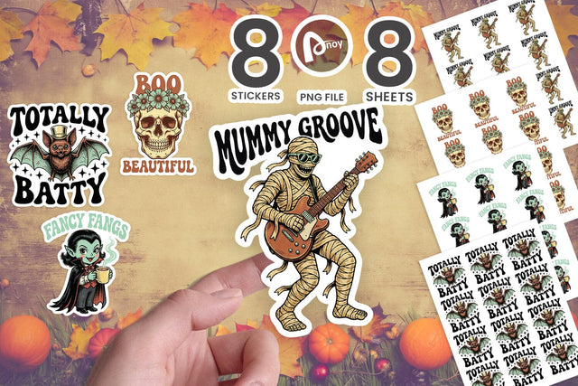 Sticker Vintage Haunt & Hallow Club Art SVG artnoy 