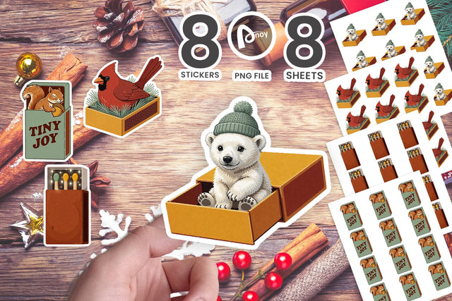 Sticker Vintage Winter Matchbox Adventures SVG artnoy 