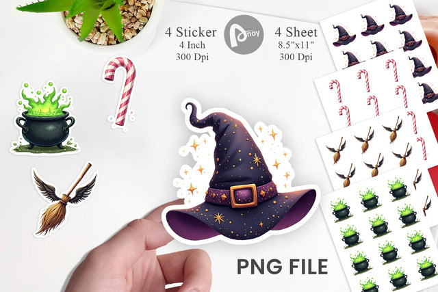 Sticker Witch Elements Sublimation artnoy 