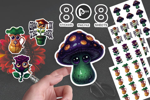 Sticker Witchy Botanist Sentient Plant Art SVG artnoy 