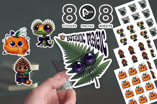 Sticker Witchy Botanist Sentient Plant Art SVG artnoy 